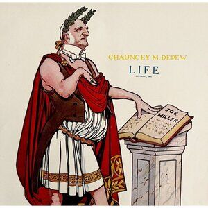 Senator Chauncey Depew As Roman 1905 Life Mag Lithograph Levering Art Print HM1E